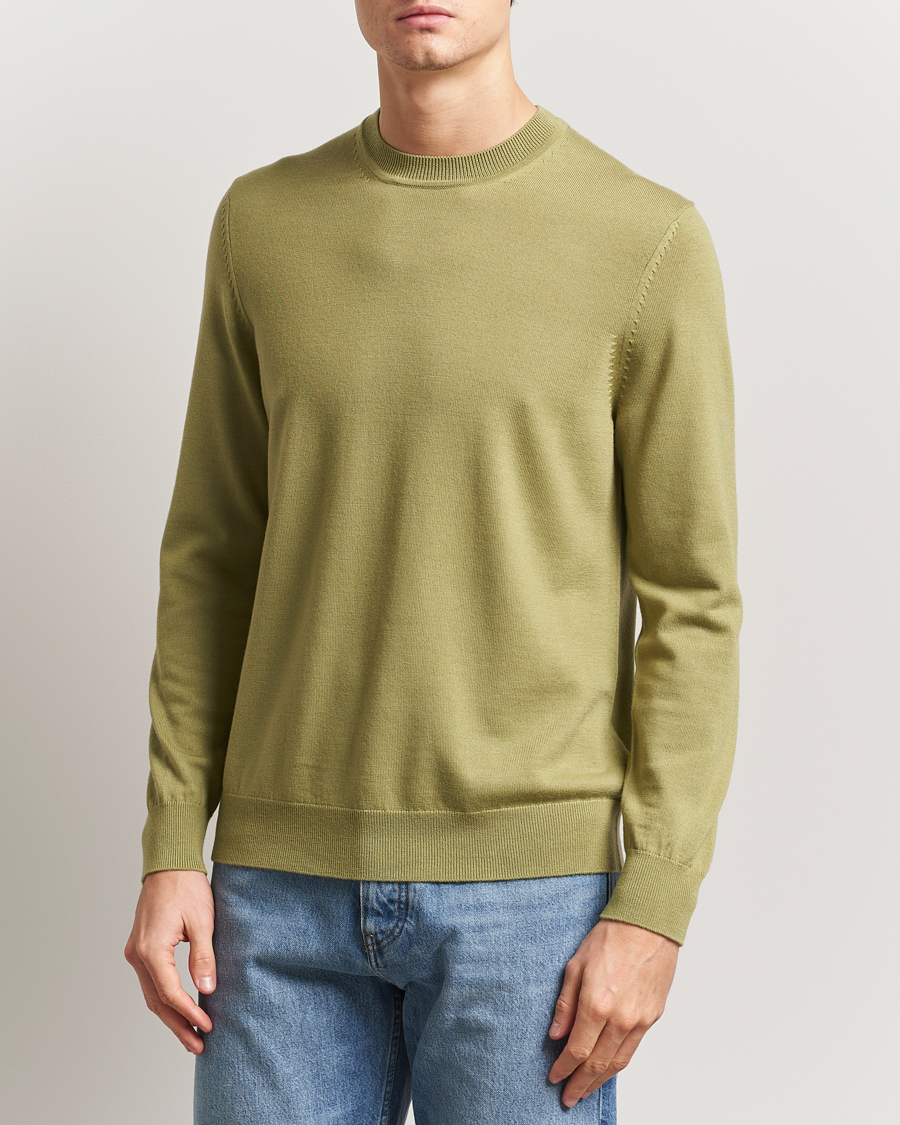 Men | Sweaters & Knitwear | NN07 | Ted Merino Crew Neck Pullover Evergreen