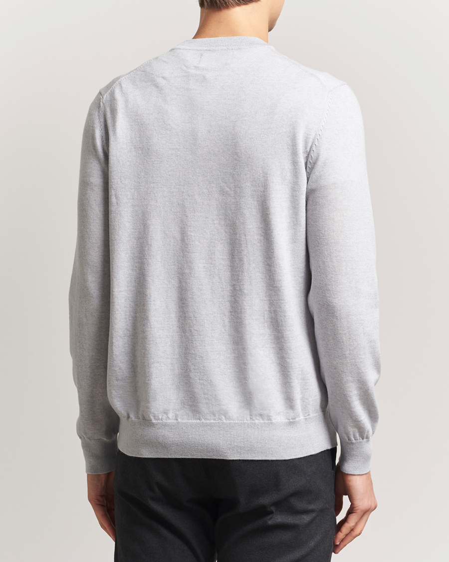 Men | Sweaters & Knitwear | NN07 | Ted Merino Crew Neck Pullover Grey Melange