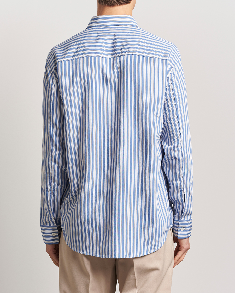 Men | Shirts | NN07 | Freddy Twill Striped Shirt Blue/White