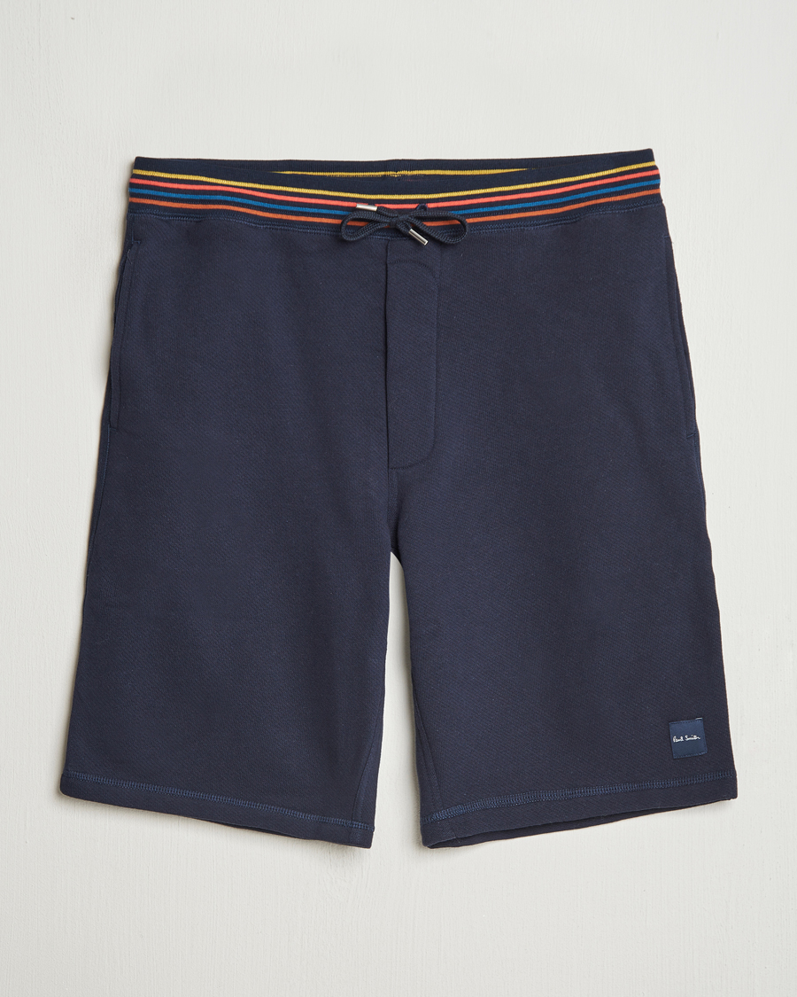 Men | Shorts | Paul Smith | Artist Rib Sweatshorts Navy