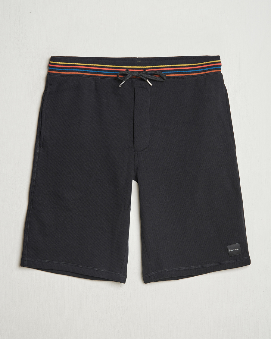 Men | Shorts | Paul Smith | Artist Rib Sweatshorts Black