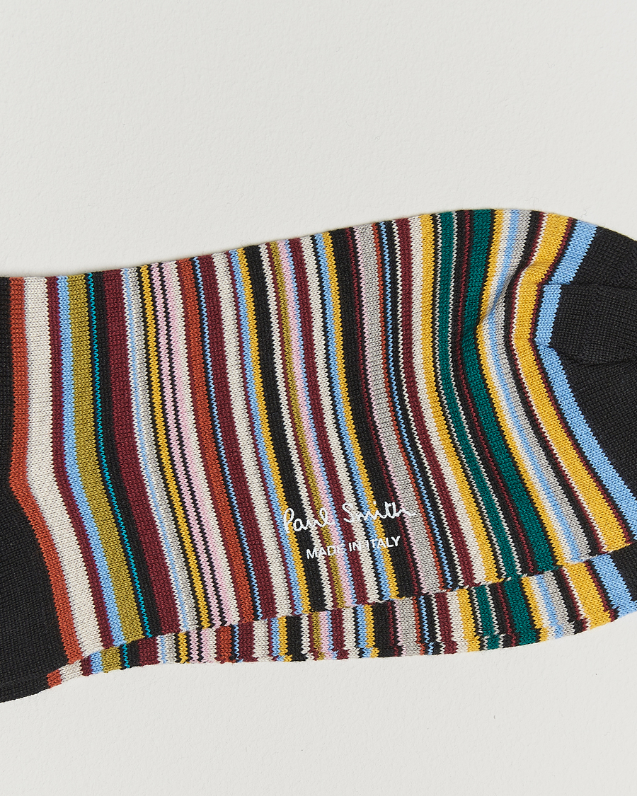 Men | Underwear & Socks | Paul Smith | Multistripe Socks Black