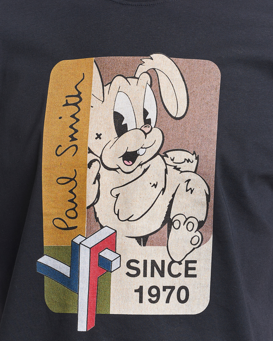 Men | T-Shirts | PS Paul Smith | 70's Bunny Crew Neck T-Shirt Navy