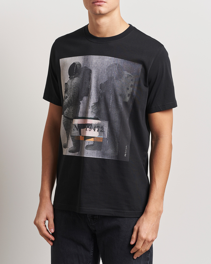 Men | T-Shirts | PS Paul Smith | Astronaut Crew Neck T-Shirt Black