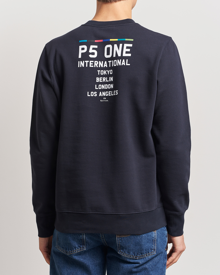 Men | Sweaters & Knitwear | PS Paul Smith | One Bike Crew Neck Sweatshirt Navy