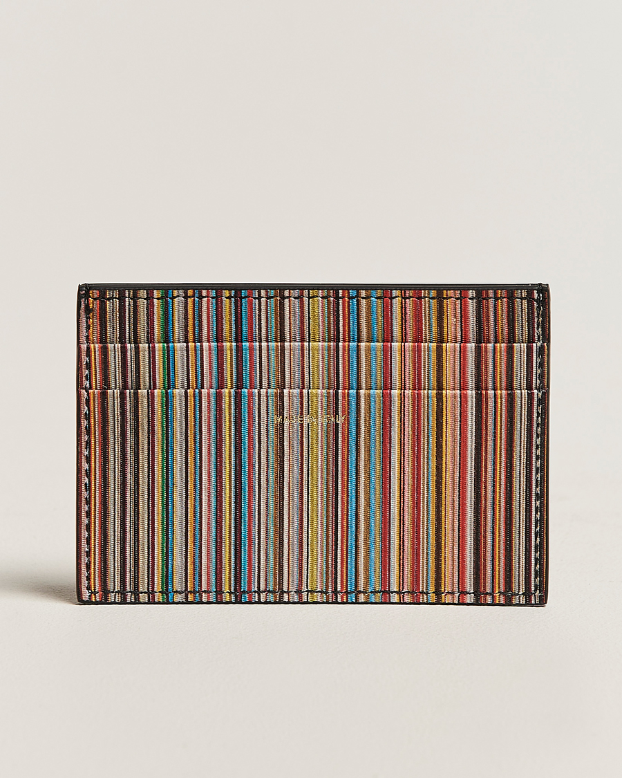 Men | Wallets | Paul Smith | Paul SmithSignature Stripe Card HolderBlack