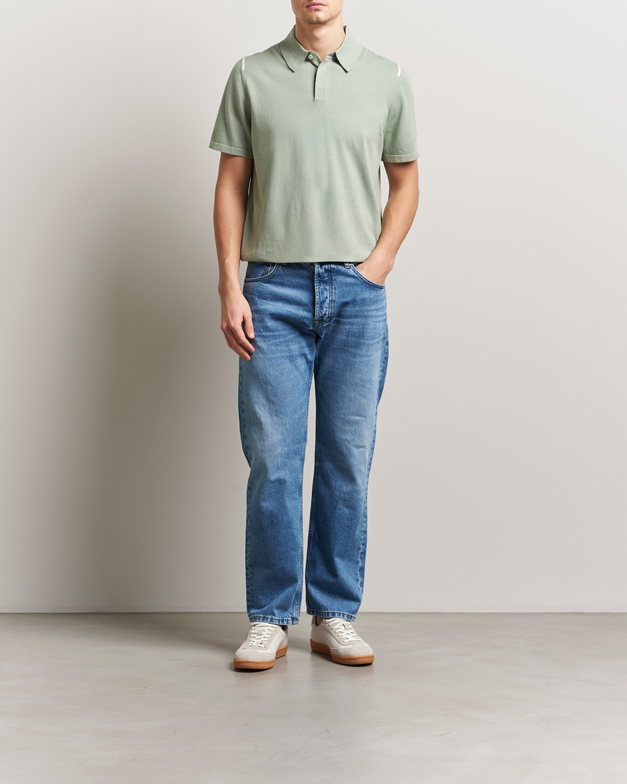 Men | Polo Shirts | Paul Smith | Cotton Knitted Polo Green