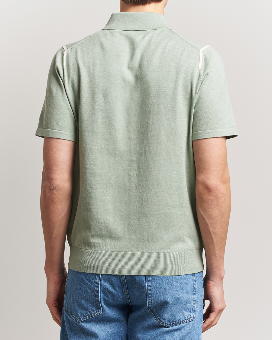 Men | Polo Shirts | Paul Smith | Cotton Knitted Polo Green
