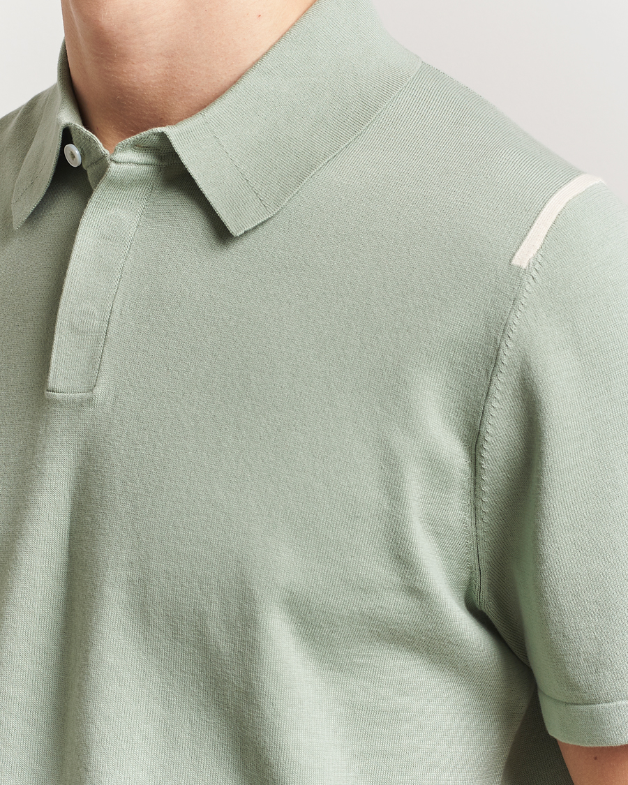 Men | Polo Shirts | Paul Smith | Cotton Knitted Polo Green