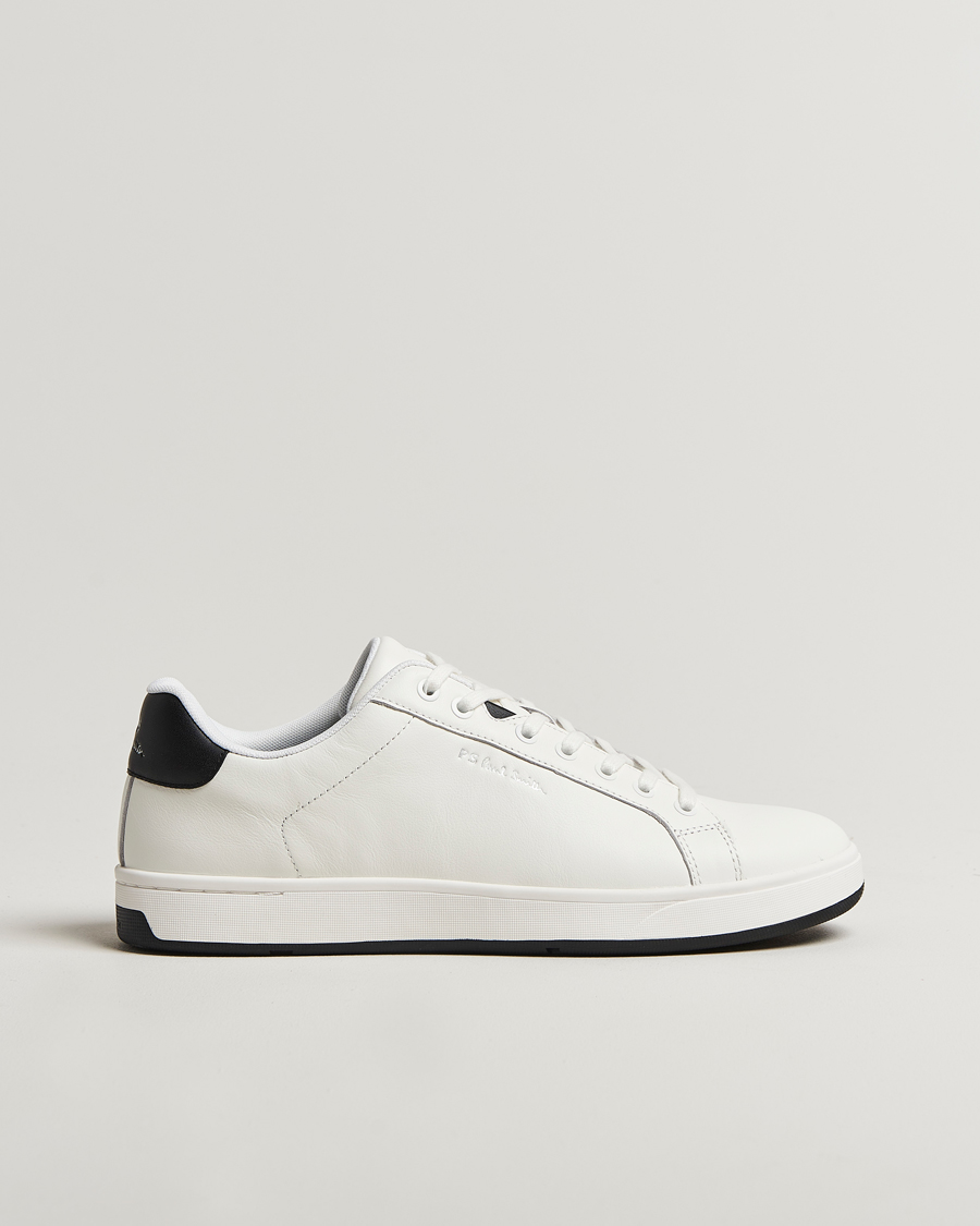 Men | Sneakers | PS Paul Smith | Albany Leather Sneaker White/Black