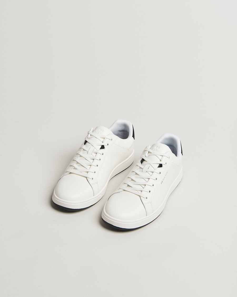 Men | Sneakers | PS Paul Smith | Albany Leather Sneaker White/Black
