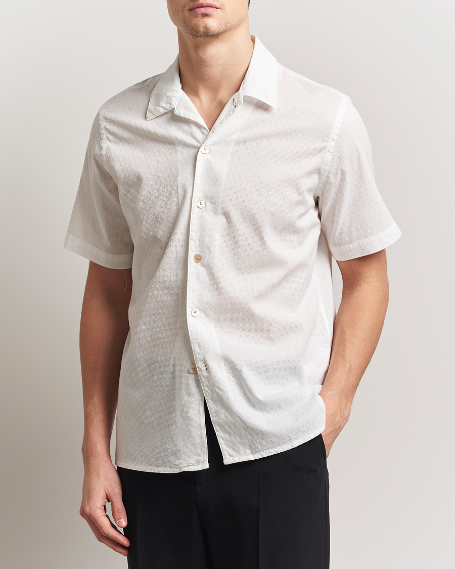 Men | Shirts | PS Paul Smith | Structured Short Sleeve Shirt White