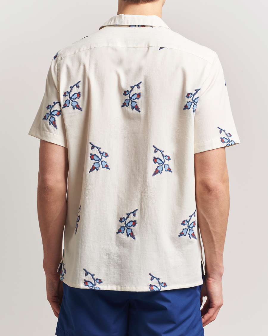 Men | Shirts | PS Paul Smith | Flower Short Sleeve Shirt Off White