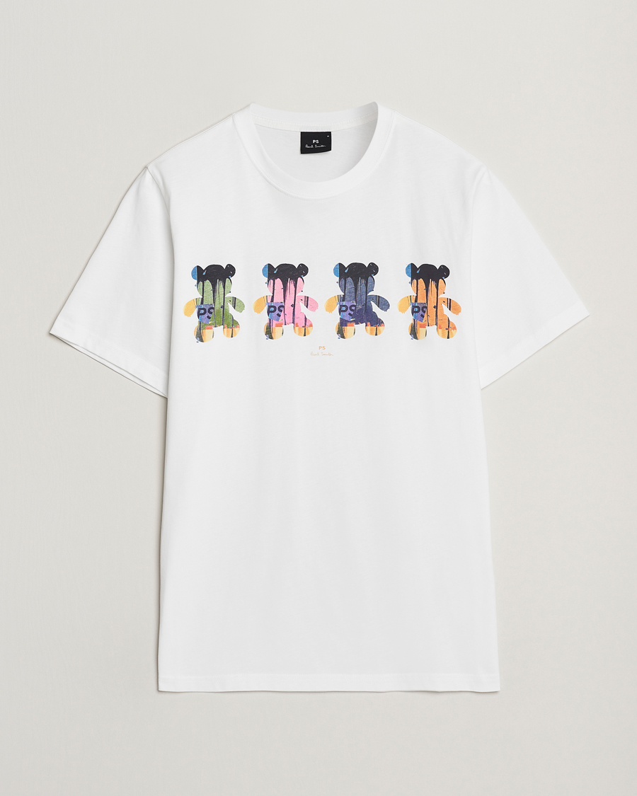 Men | T-Shirts | PS Paul Smith | Teddy Printed T-Shirt White