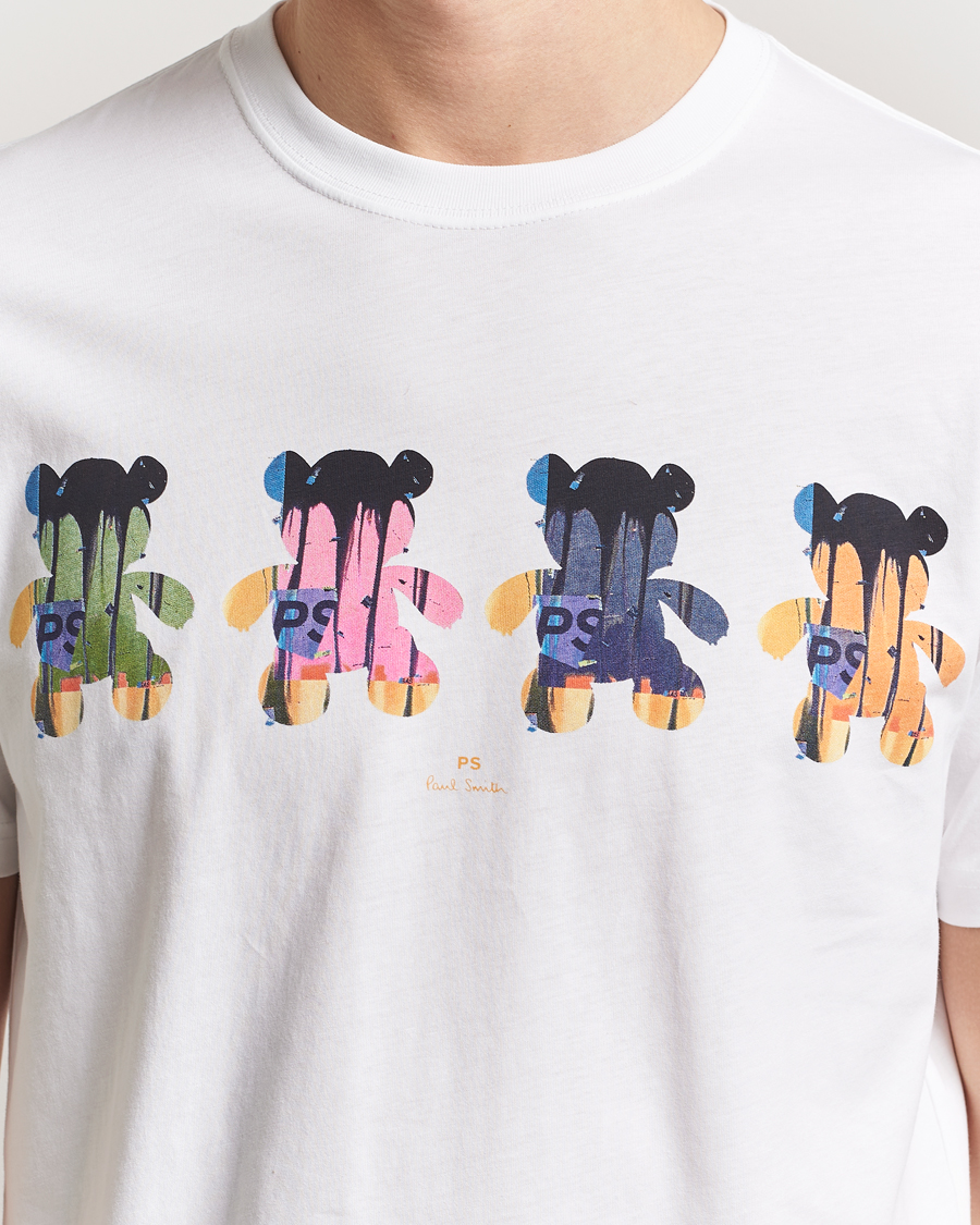 Men | T-Shirts | PS Paul Smith | Teddy Printed T-Shirt White