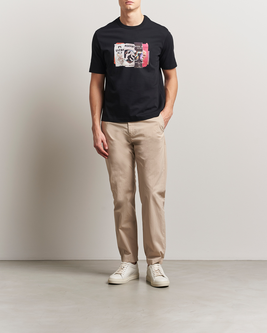 Men | T-Shirts | PS Paul Smith | Cut & Paste Printed T-Shirt Black