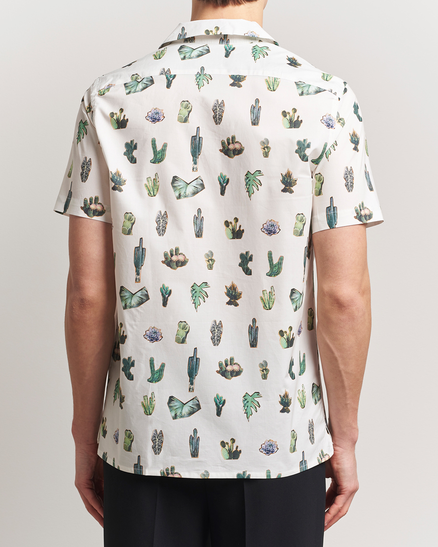 Men | Shirts | PS Paul Smith | Cactus Line Up Short Sleeve Shirt White