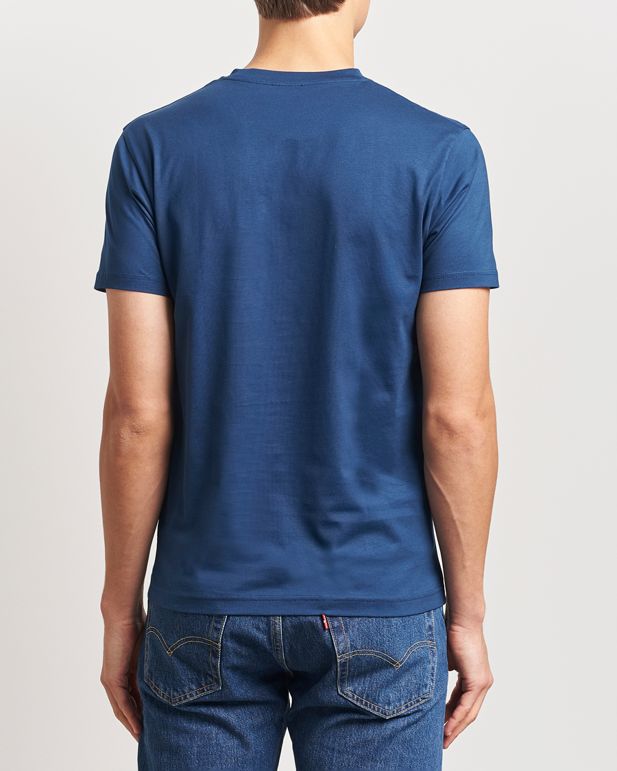 Men | T-Shirts | Sunspel | Riviera Midweight T-Shirt Navy Blue
