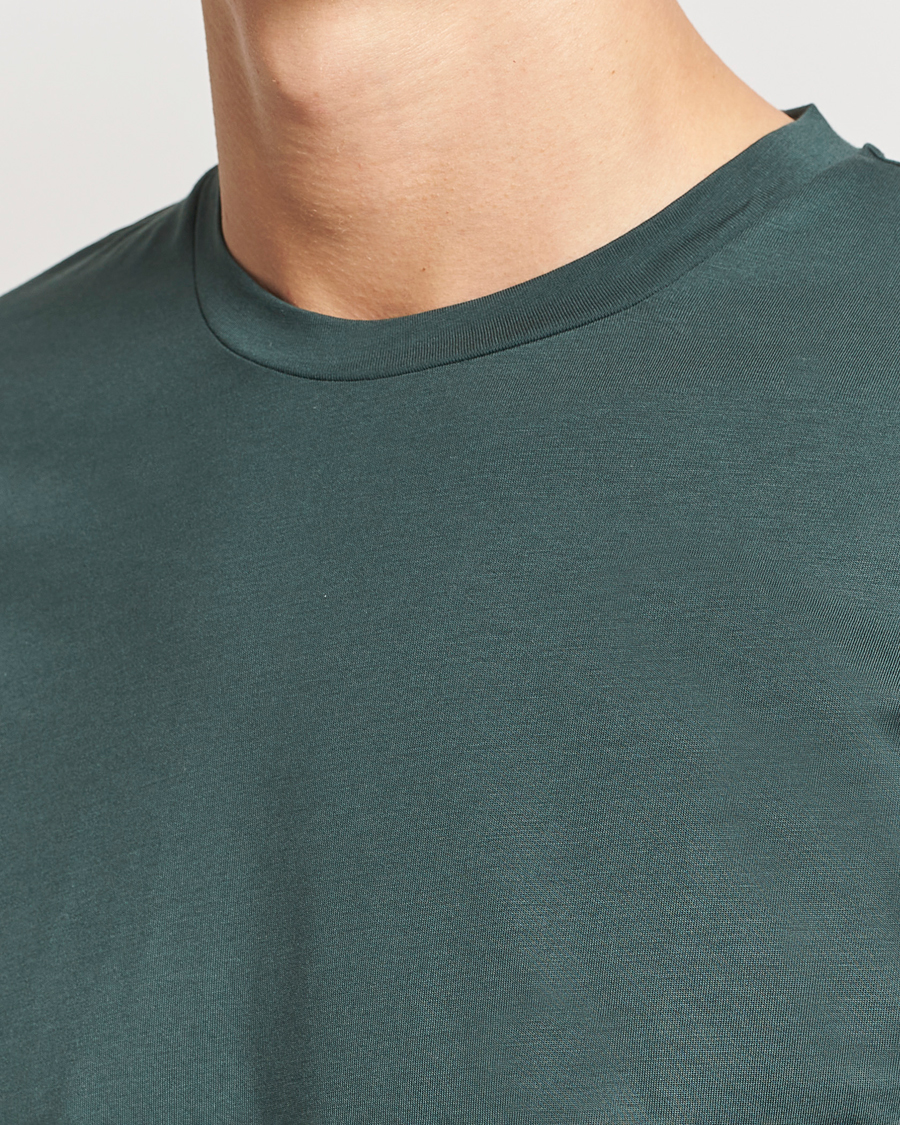 Men | T-Shirts | Sunspel | Riviera Midweight T-Shirt Holly Green