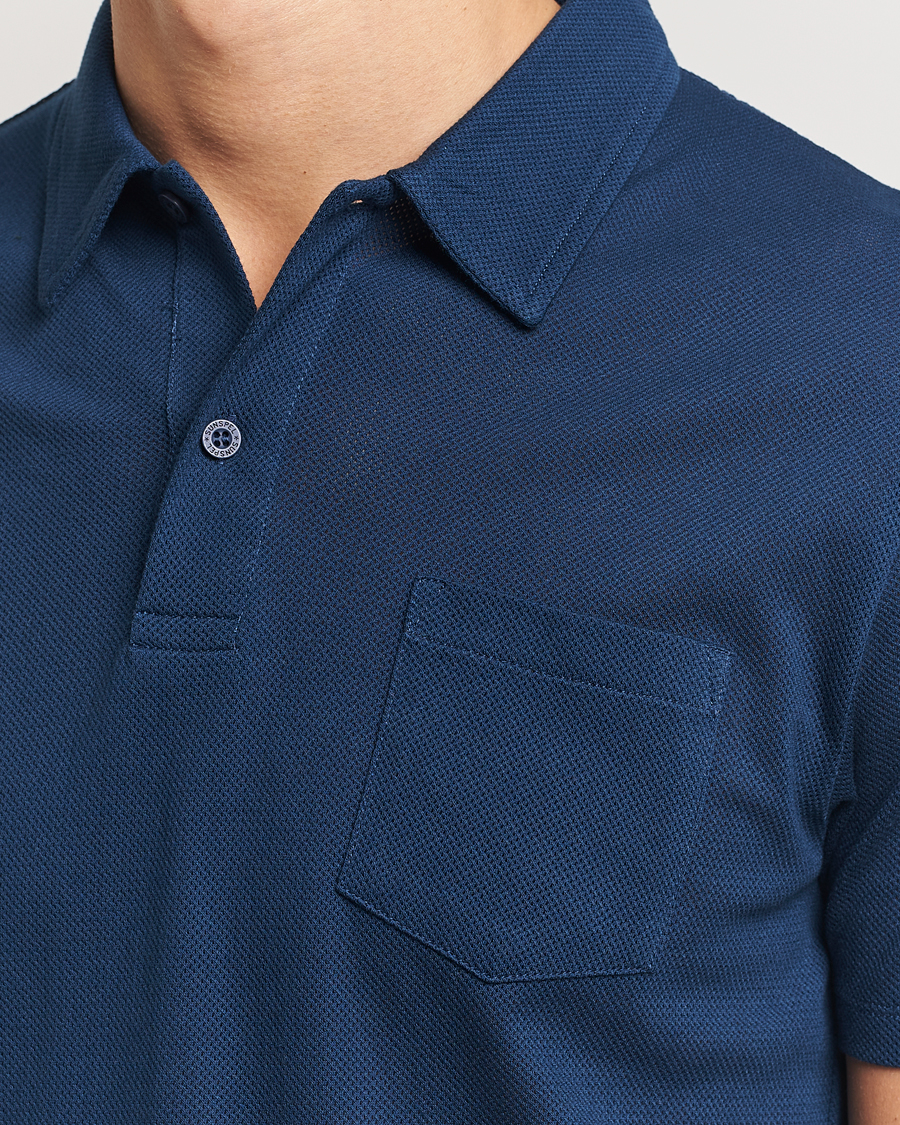 Men | Polo Shirts | Sunspel | Riviera Polo Shirt Naval Blue