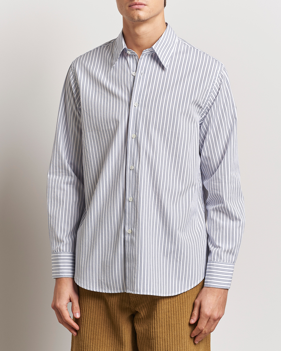 Men | Shirts | Sunflower | Base Shirt White/Blue
