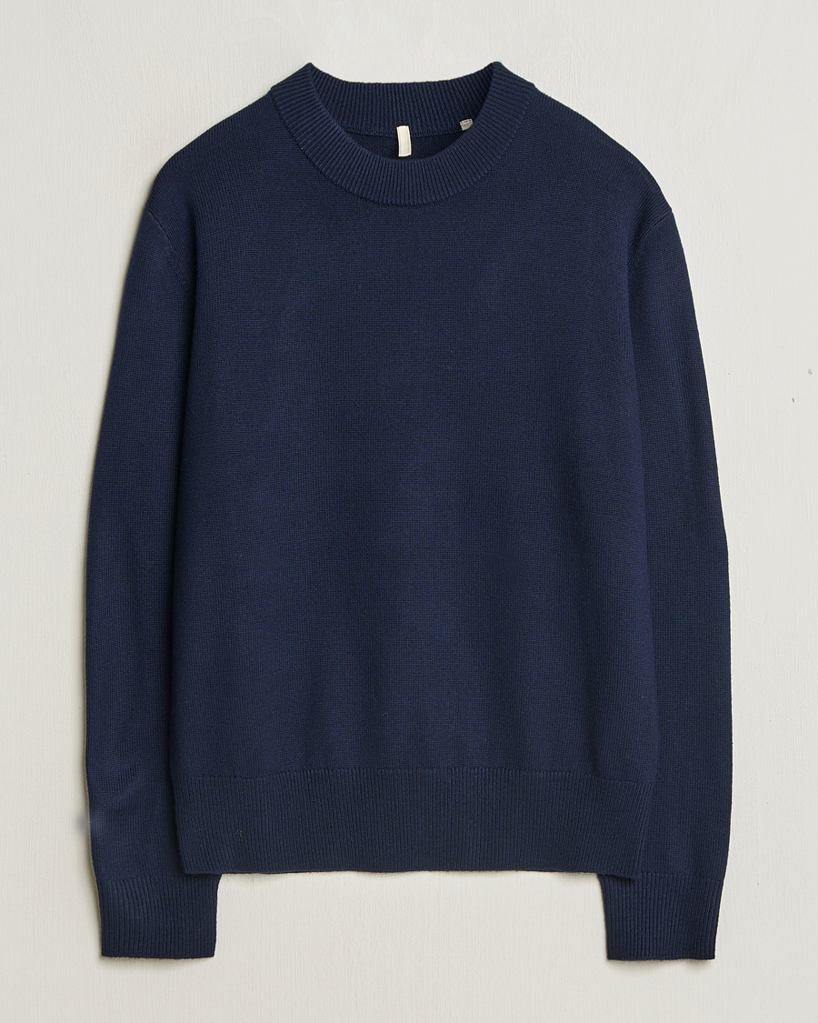 Men | Sweaters & Knitwear | Sunflower | Moon Merino Sweater Navy