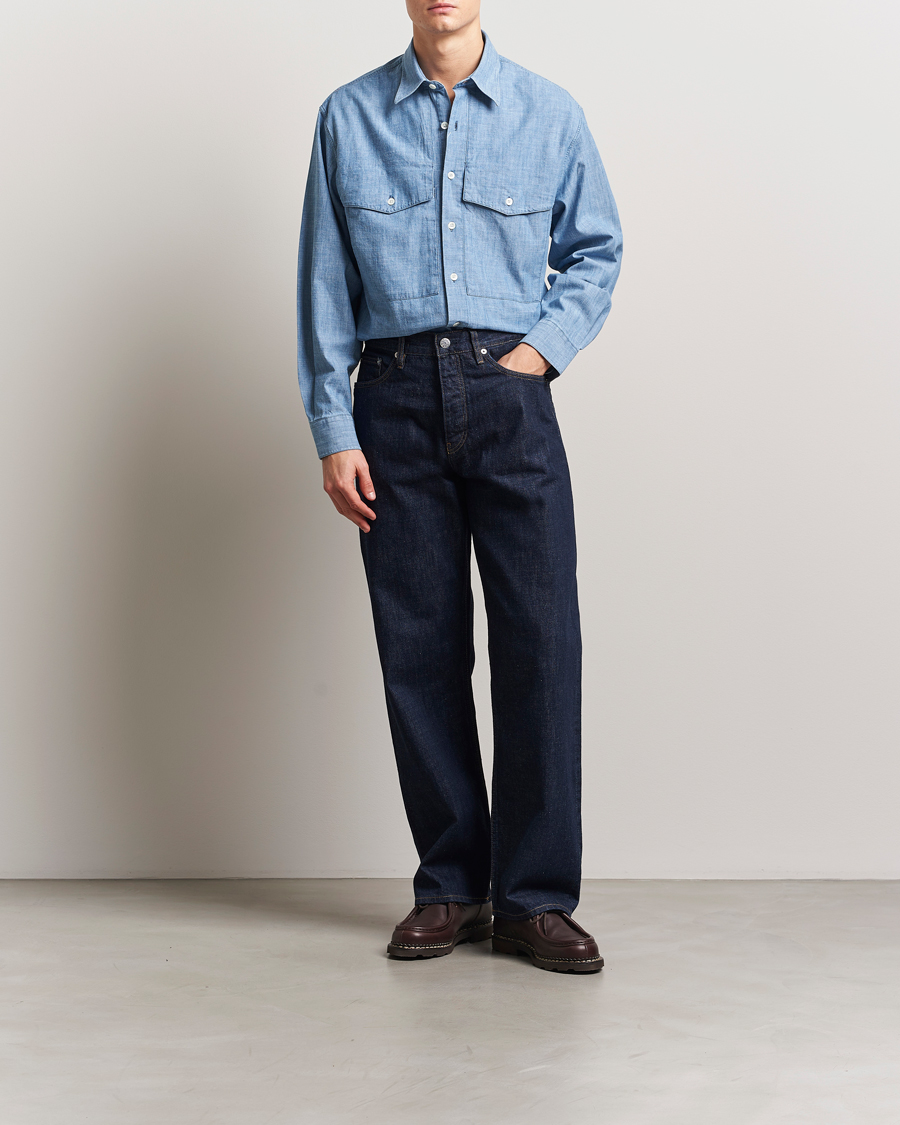 Men | Shirts | Sunflower | Loose Jeans Simple Rinse Blue