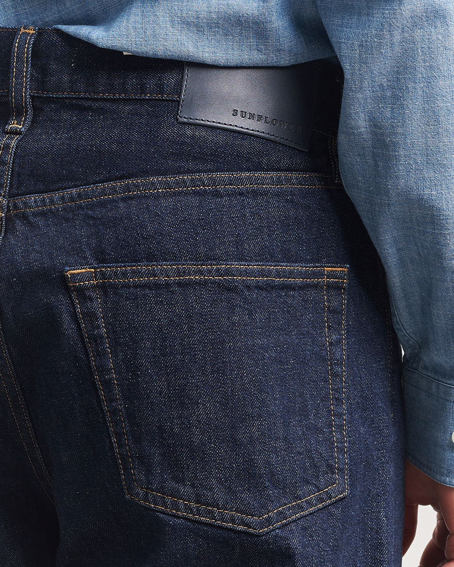 Men | Shirts | Sunflower | Loose Jeans Simple Rinse Blue