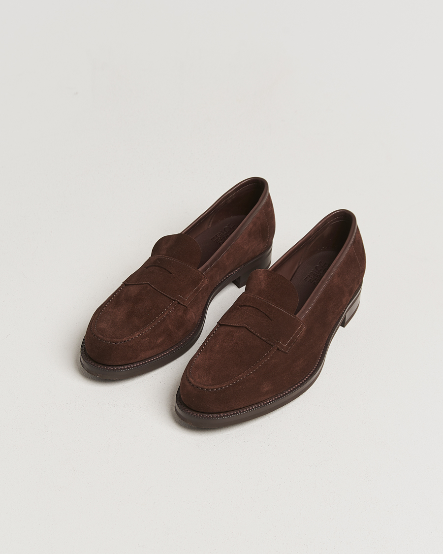 Men | Loafers | Edward Green | Pimlico Suede Loafers Mink