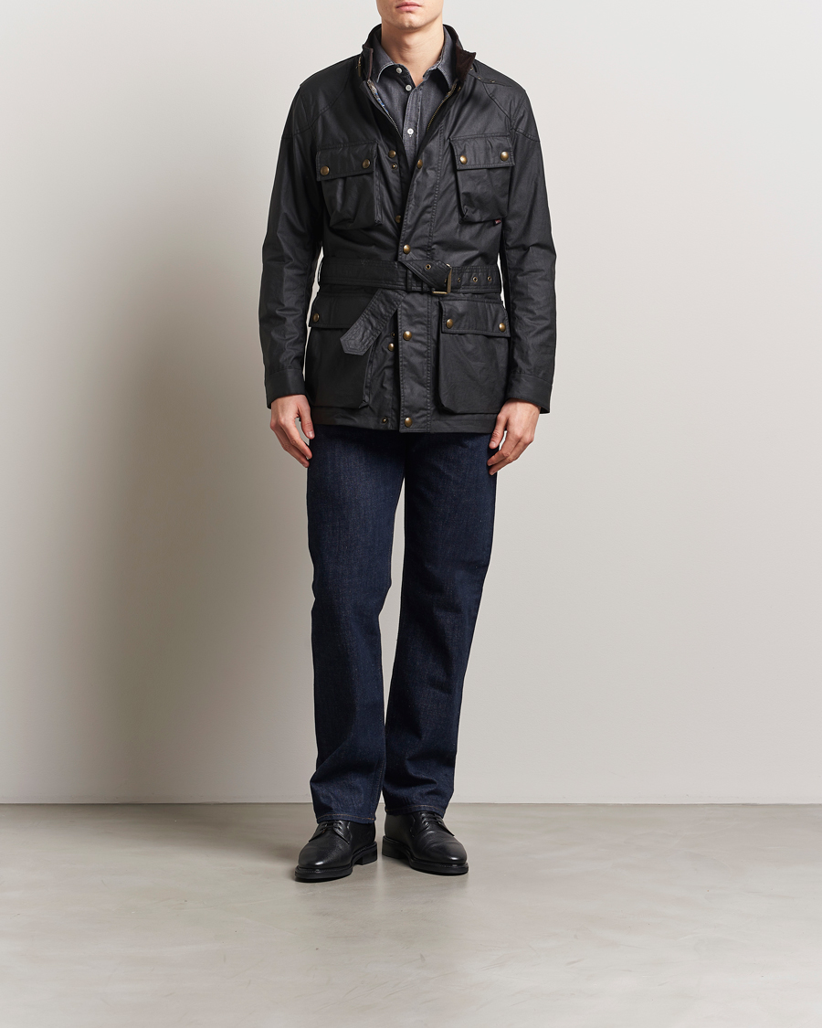 Men | Coats & Jackets | Belstaff | Trailmaster Wax Jacket Black