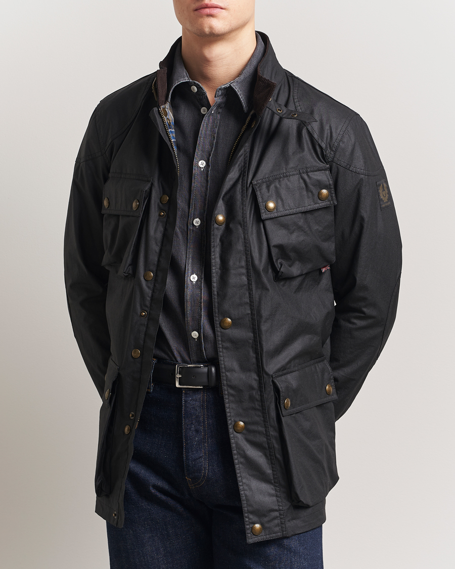 Men | Coats & Jackets | Belstaff | Trailmaster Wax Jacket Black