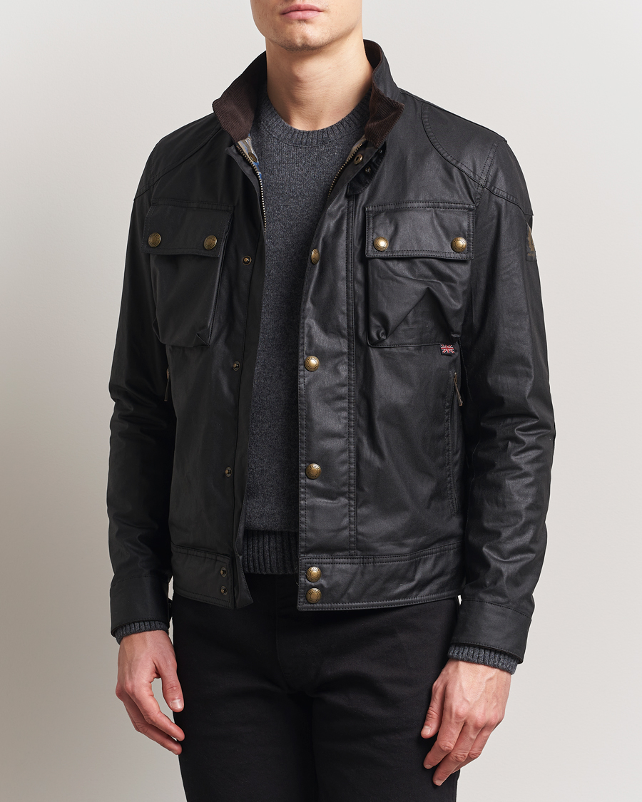 Men | Coats & Jackets | Belstaff | Racemaster Waxed Jacket Black
