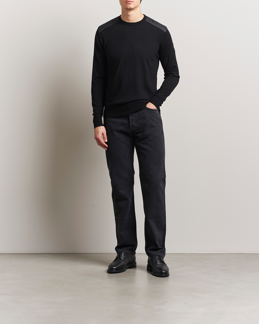 Men | Sweaters & Knitwear | Belstaff | Kerrigan Crewneck Jumper Black