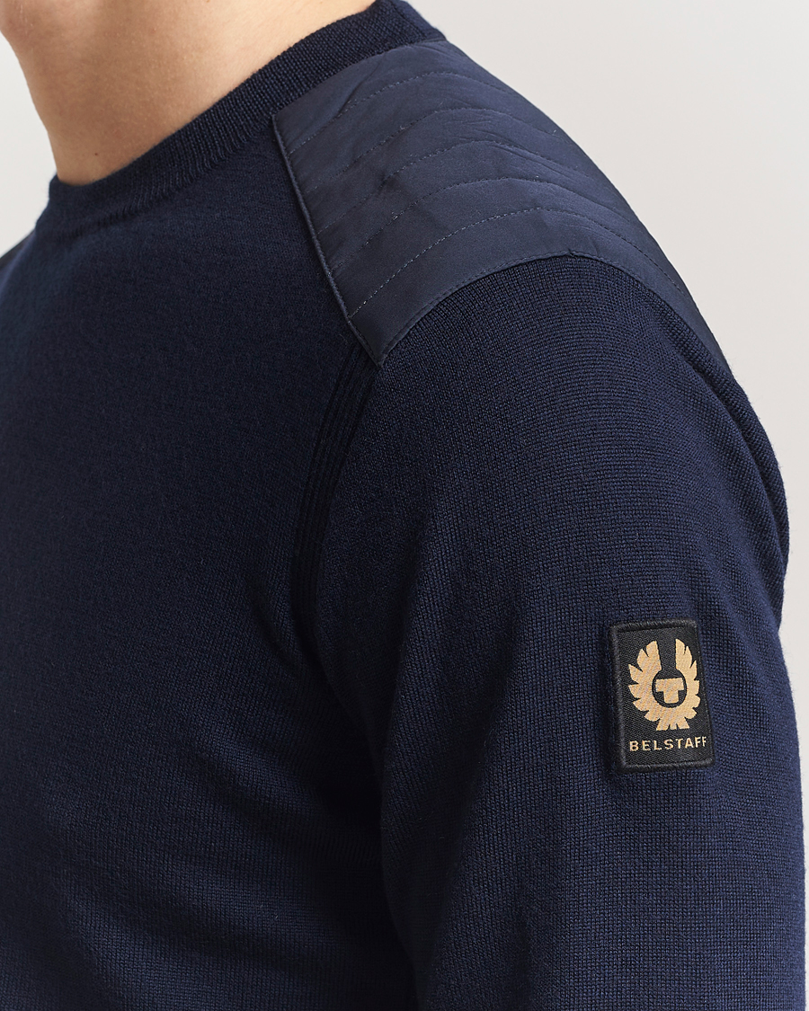 Men | Sweaters & Knitwear | Belstaff | Kerrigan Crewneck Jumper Dark Ink