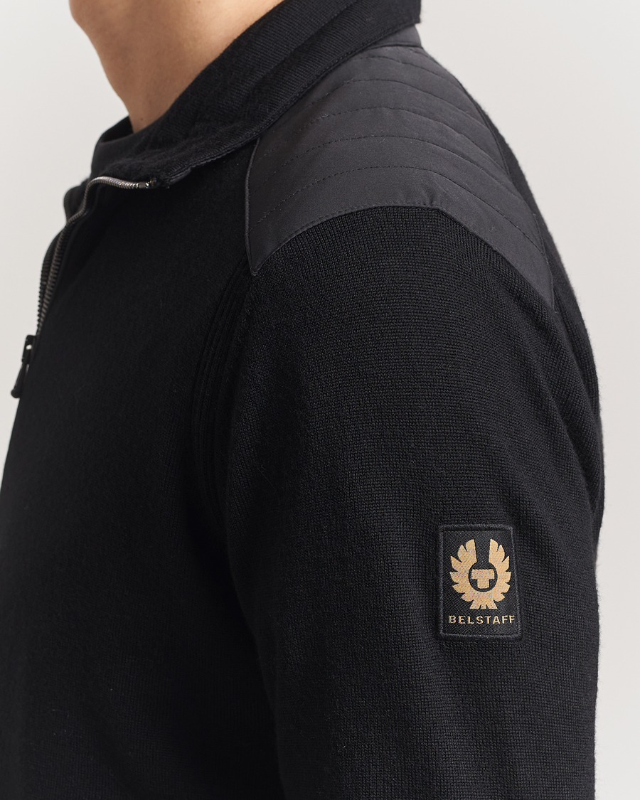 Men | Sweaters & Knitwear | Belstaff | Kelby Zip Cardigan Black
