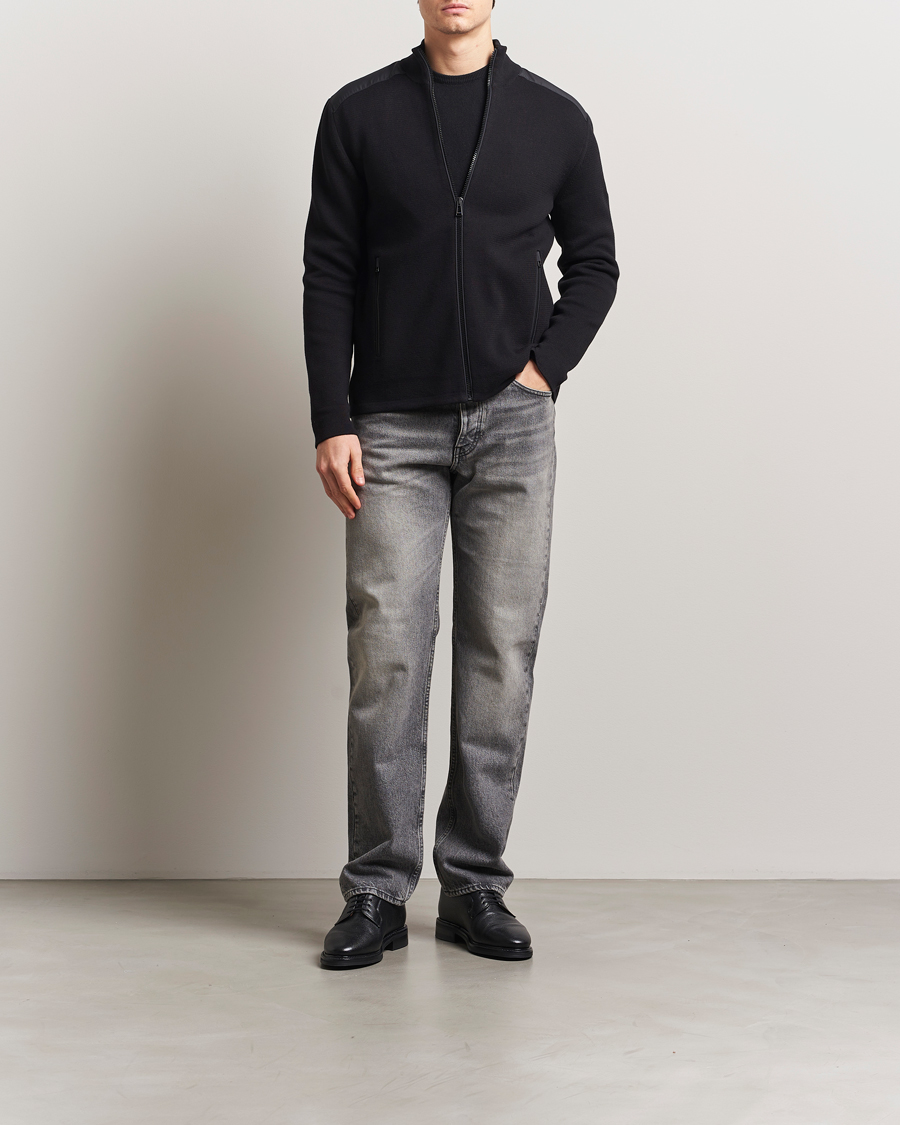 Men | Sweaters & Knitwear | Belstaff | Verge Zip Cardigan BLACK