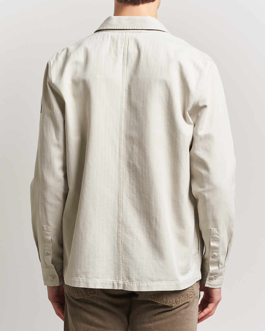 Men | Shirts | Belstaff | CS60 Cotton Herringbone Overshirt Stone Beige
