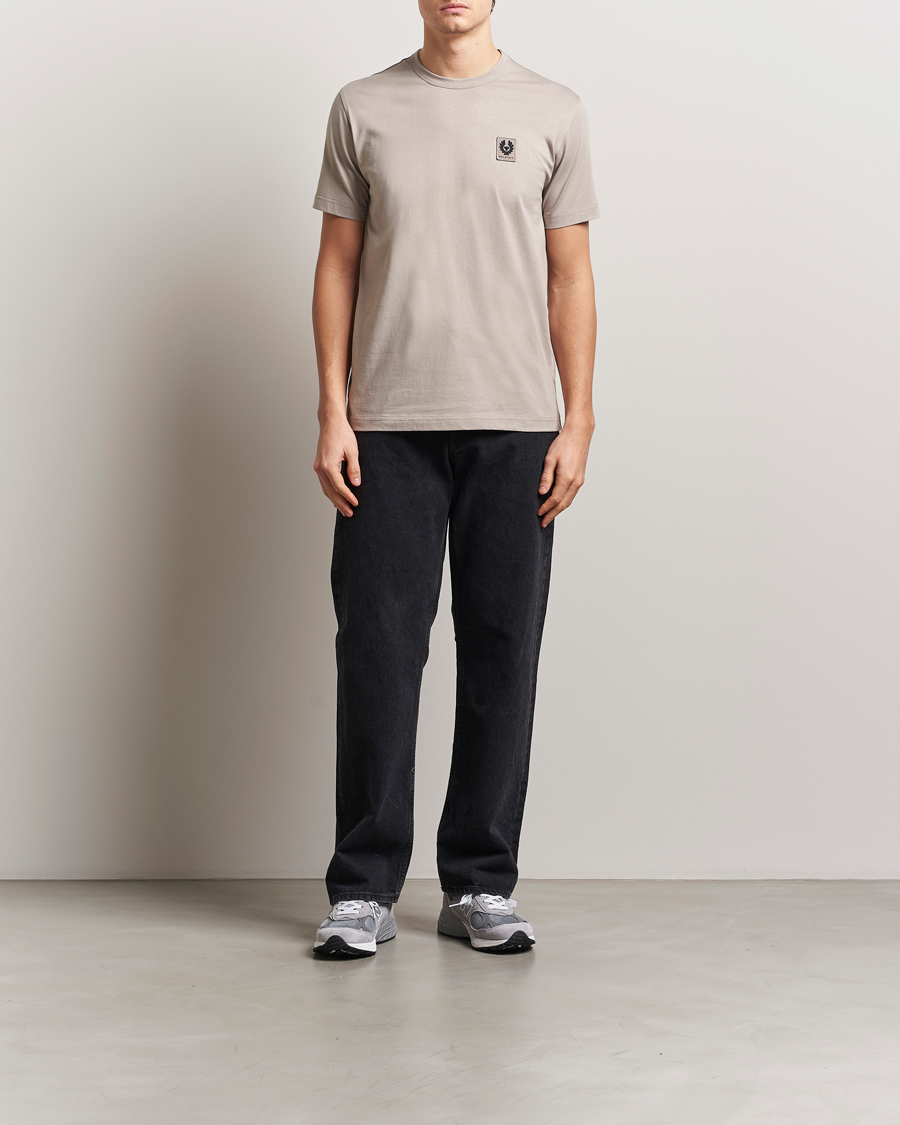 Men | T-Shirts | Belstaff | Cotton Logo T-Shirt Pumice