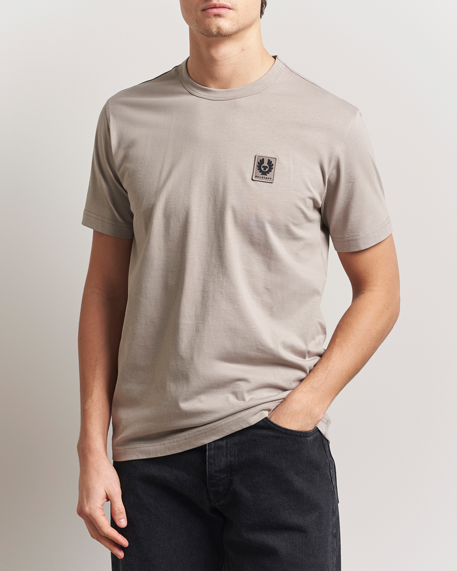 Men | T-Shirts | Belstaff | Cotton Logo T-Shirt Pumice