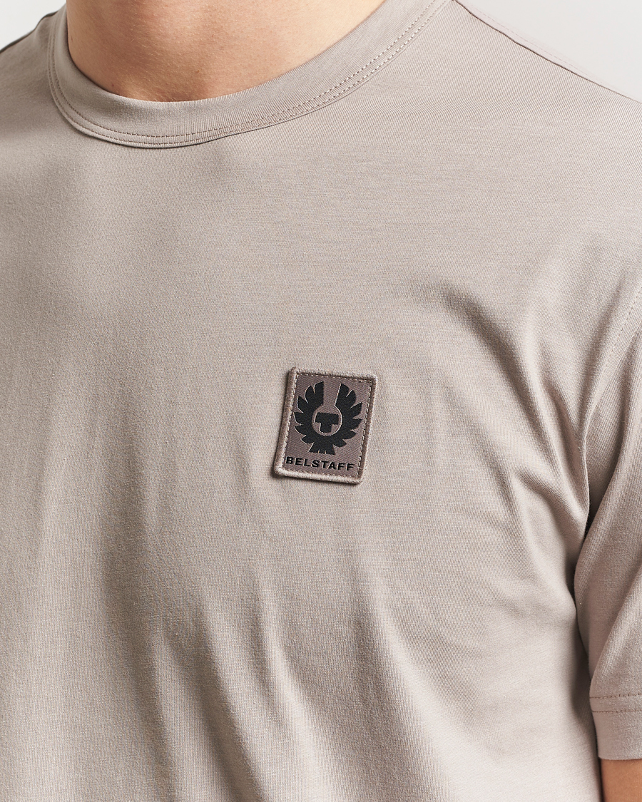 Men | T-Shirts | Belstaff | Cotton Logo T-Shirt Pumice