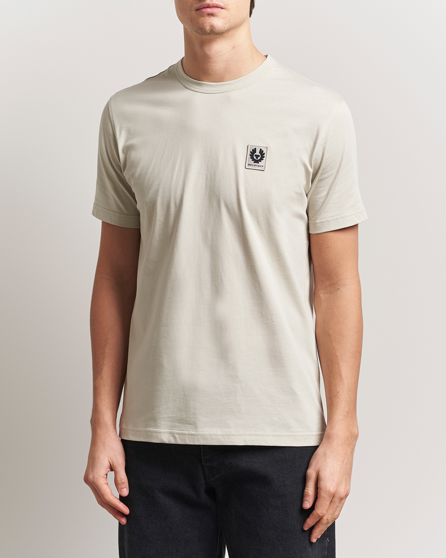 Men | T-Shirts | Belstaff | Cotton Logo T-Shirt Stone Beige