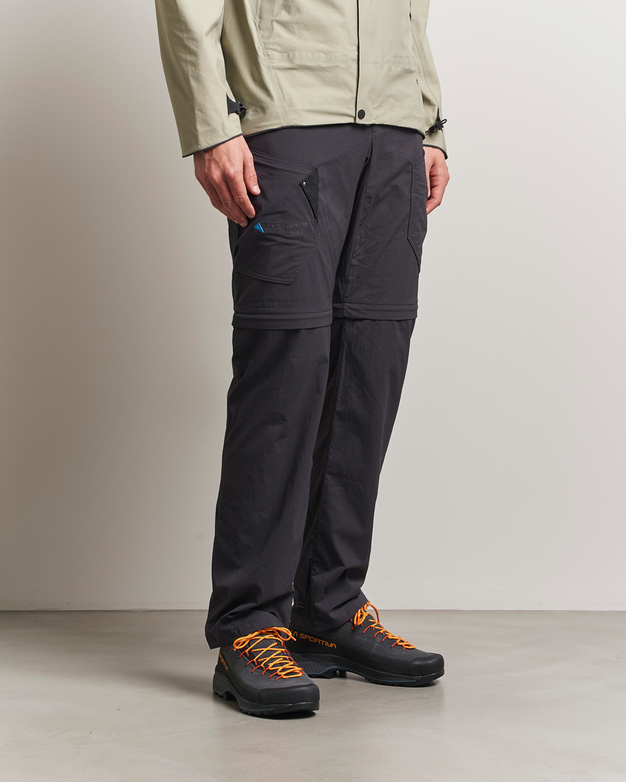 Men | Trousers | Klättermusen | Jorid Zip Off Pants Raven