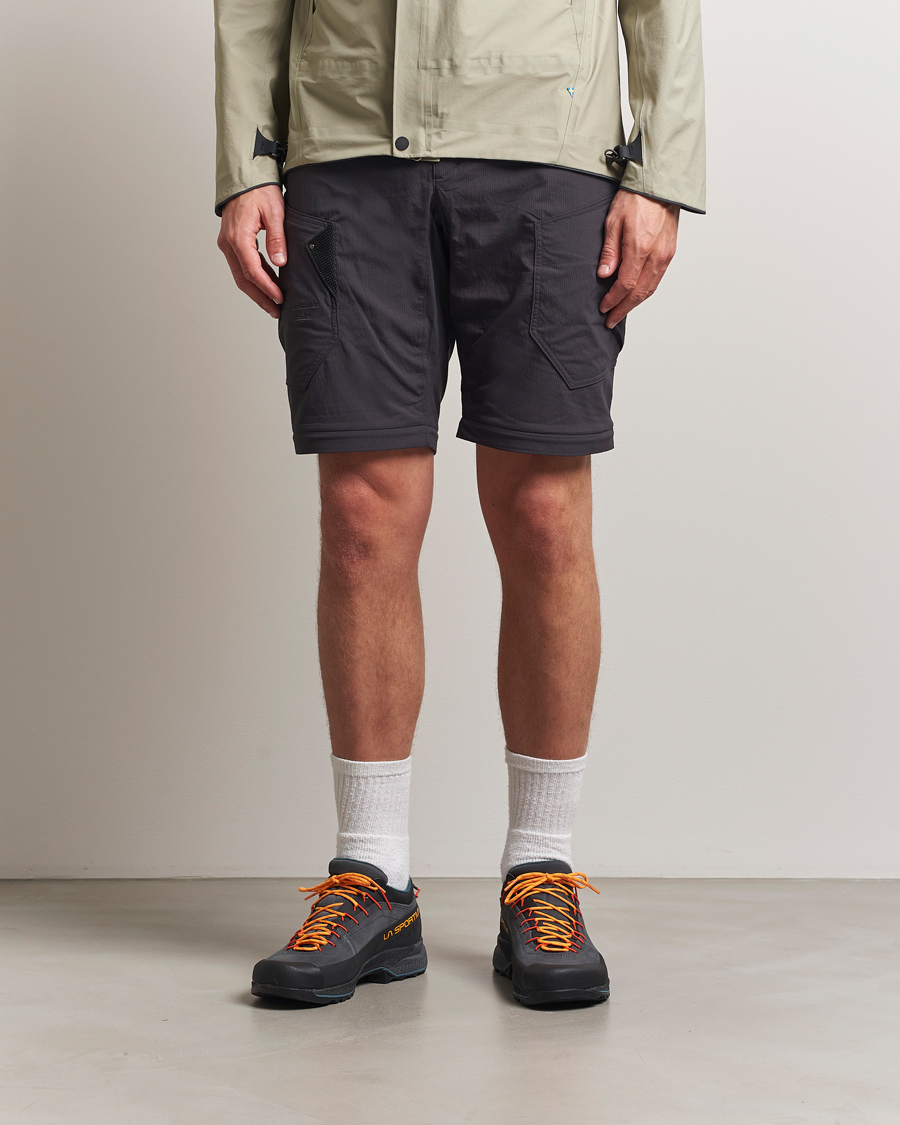 Men | Trousers | Klättermusen | Jorid Zip Off Pants Raven