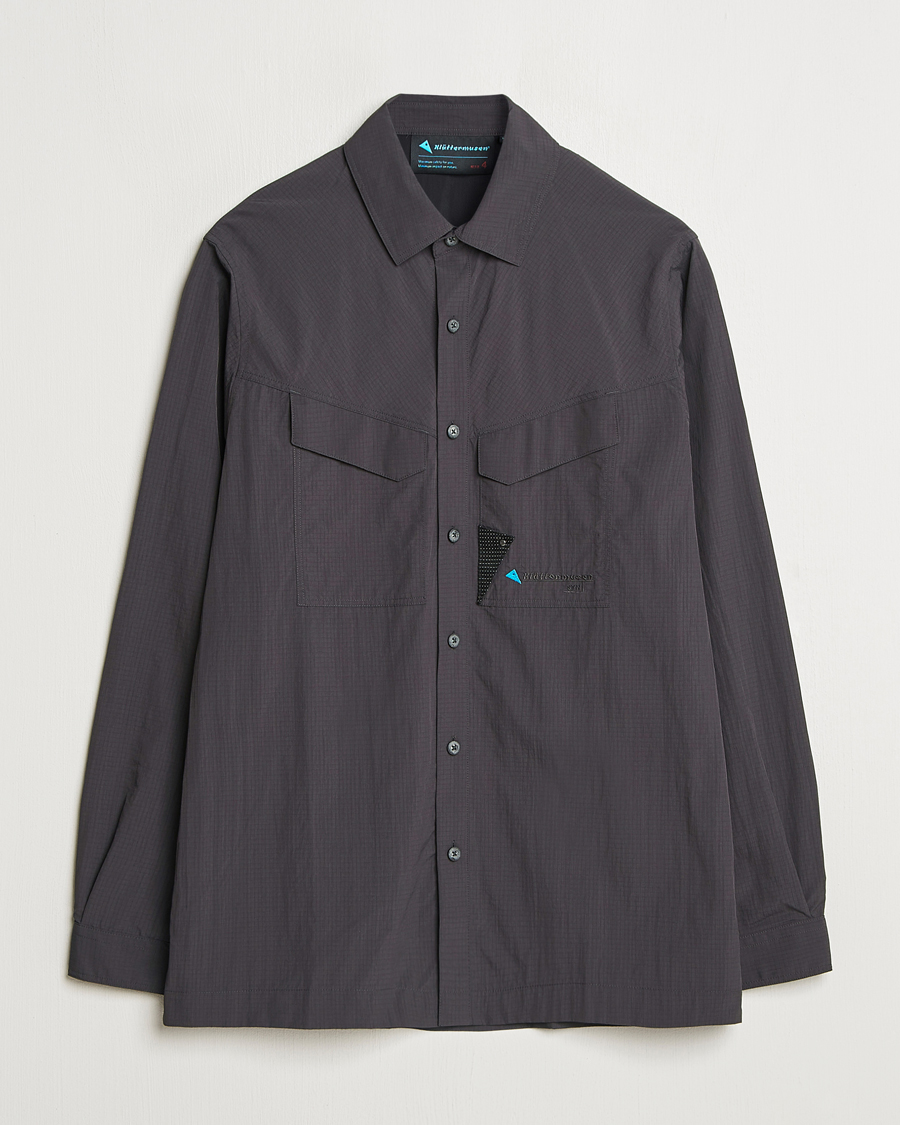 Men | Shirts | Klättermusen | Syn Long Sleeve Function Shirt Raven