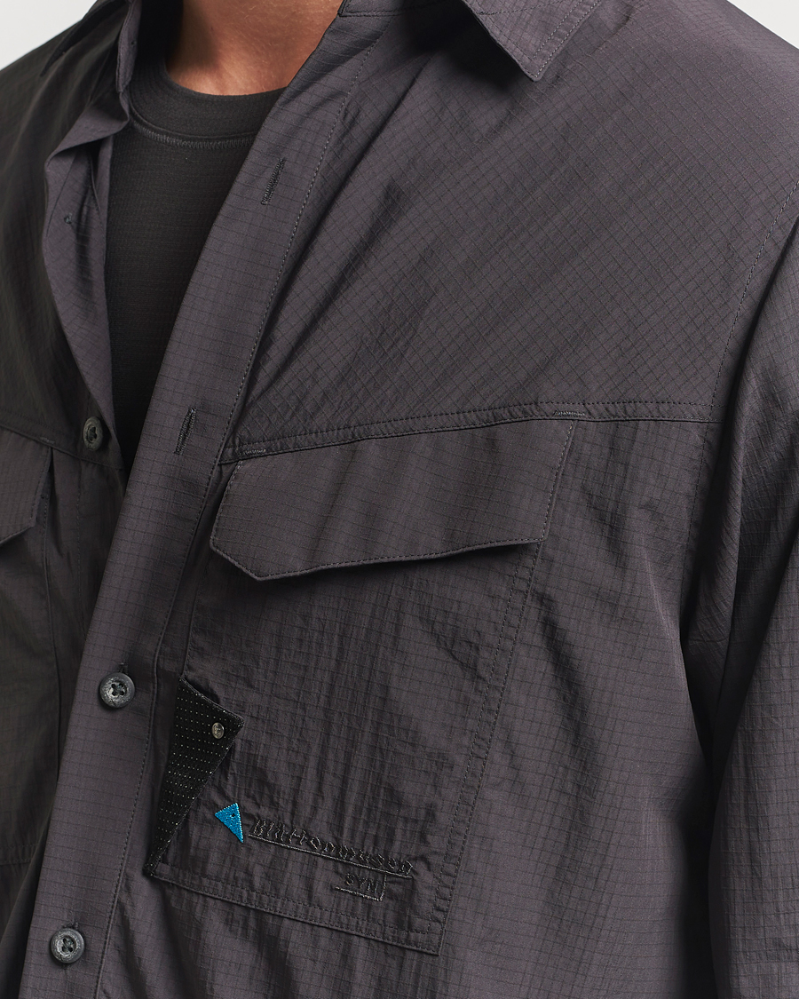 Men | Shirts | Klättermusen | Syn Long Sleeve Function Shirt Raven