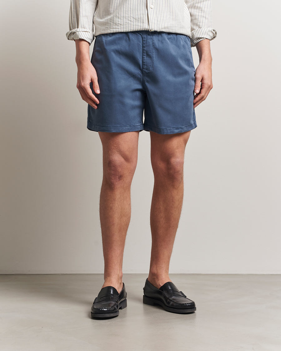 Men | Shorts | NN07 | Gregor Drawstring Shorts Bering Blue