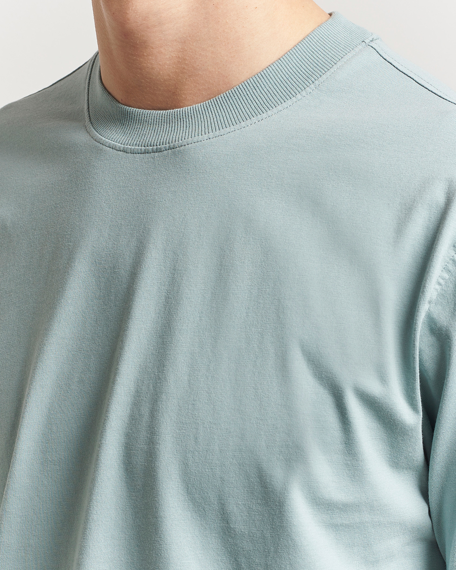 Men | T-Shirts | NN07 | Adam Pima Crew Neck T-Shirt Steely Blue