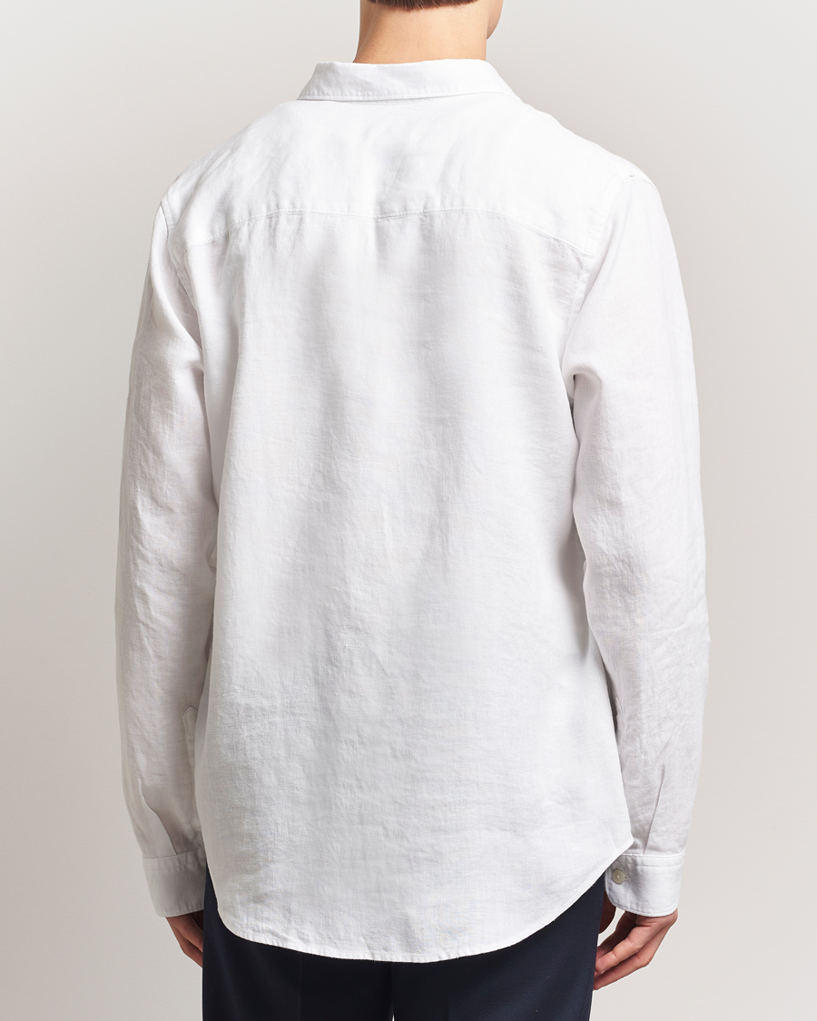 Men | Shirts | NN07 | Enzo Linen Shirt White