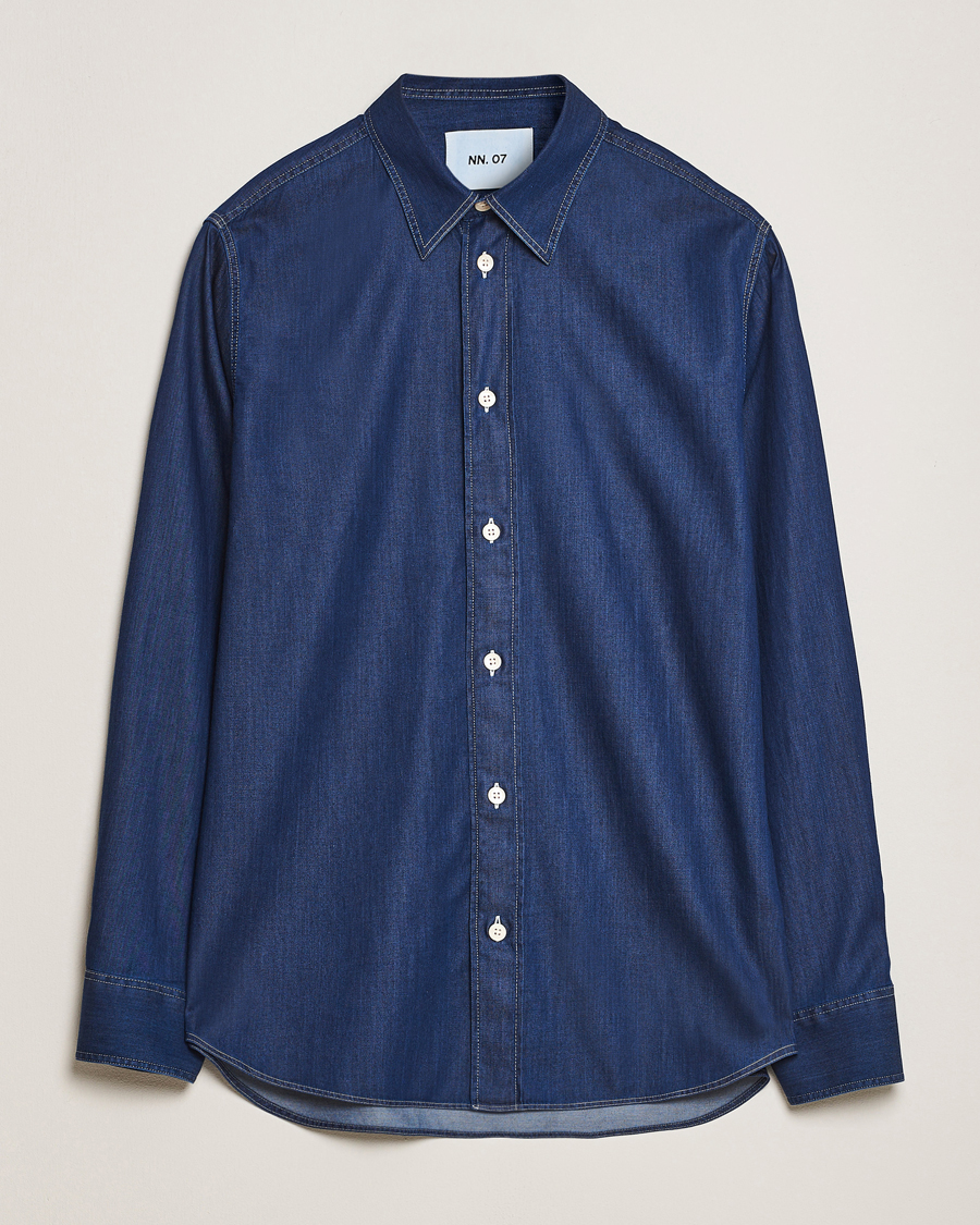 Men | Shirts | NN07 | Colby Denim Shirt Medium Indigo