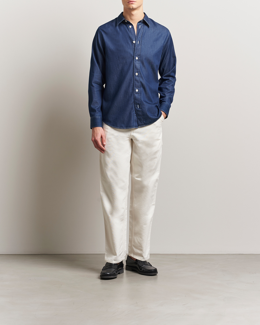 Men | Shirts | NN07 | Colby Denim Shirt Medium Indigo